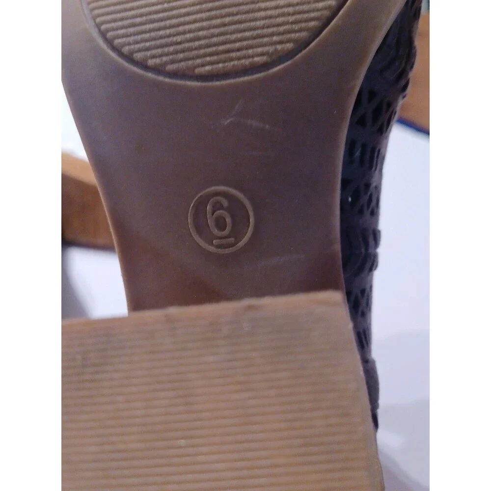 Steve Madden  Gray Perforated Cutout Open Toe Booties Women's Size 6